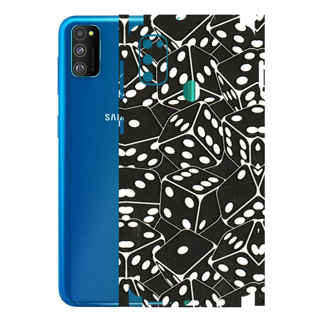 Samsung M/F/Note/Flip and C Phone Skins (All Models) - Big Black Dices - 3D Embossed Finish (L-106) Samsung Galaxy M30S