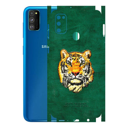 Samsung M/F/Note/Flip and C Phone Skins (All Models) - Leather Feel Tiger - 3D Embossed Finish (L-111) Samsung Galaxy M30S