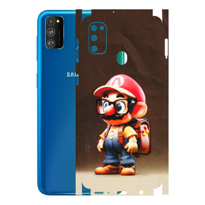 Samsung M/F/Note/Flip and C Phone Skins (All Models) - Little Mario - 3D Embossed Finish (L-119) Samsung Galaxy M30S