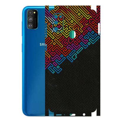 Samsung M/F/Note/Flip and C Phone Skins (All Models) - Dotme Pattern Art - 3D Embossed Finish (L-121) Samsung Galaxy M30S