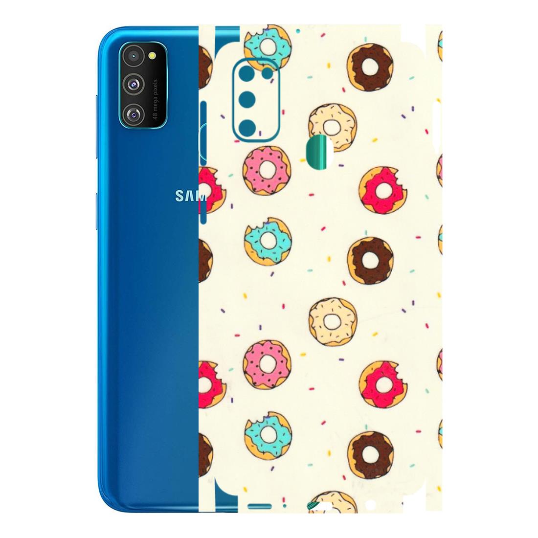 Samsung M/F/Note/Flip and C Phone Skins (All Models) - Mini Donuts Doodle Art - 3D Embossed Finish (L-122) Samsung Galaxy M30S