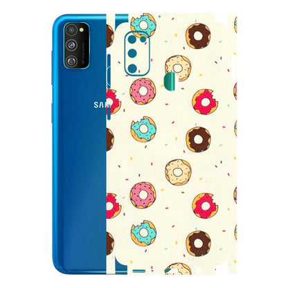Samsung M/F/Note/Flip and C Phone Skins (All Models) - Mini Donuts Doodle Art - 3D Embossed Finish (L-122) Samsung Galaxy M30S