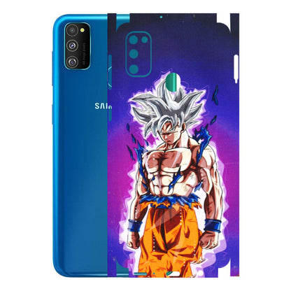 Samsung M/F/Note/Flip and C Phone Skins (All Models) - Goku Purple Anime - 3D Embossed Finish (L-147) Samsung Galaxy M30S