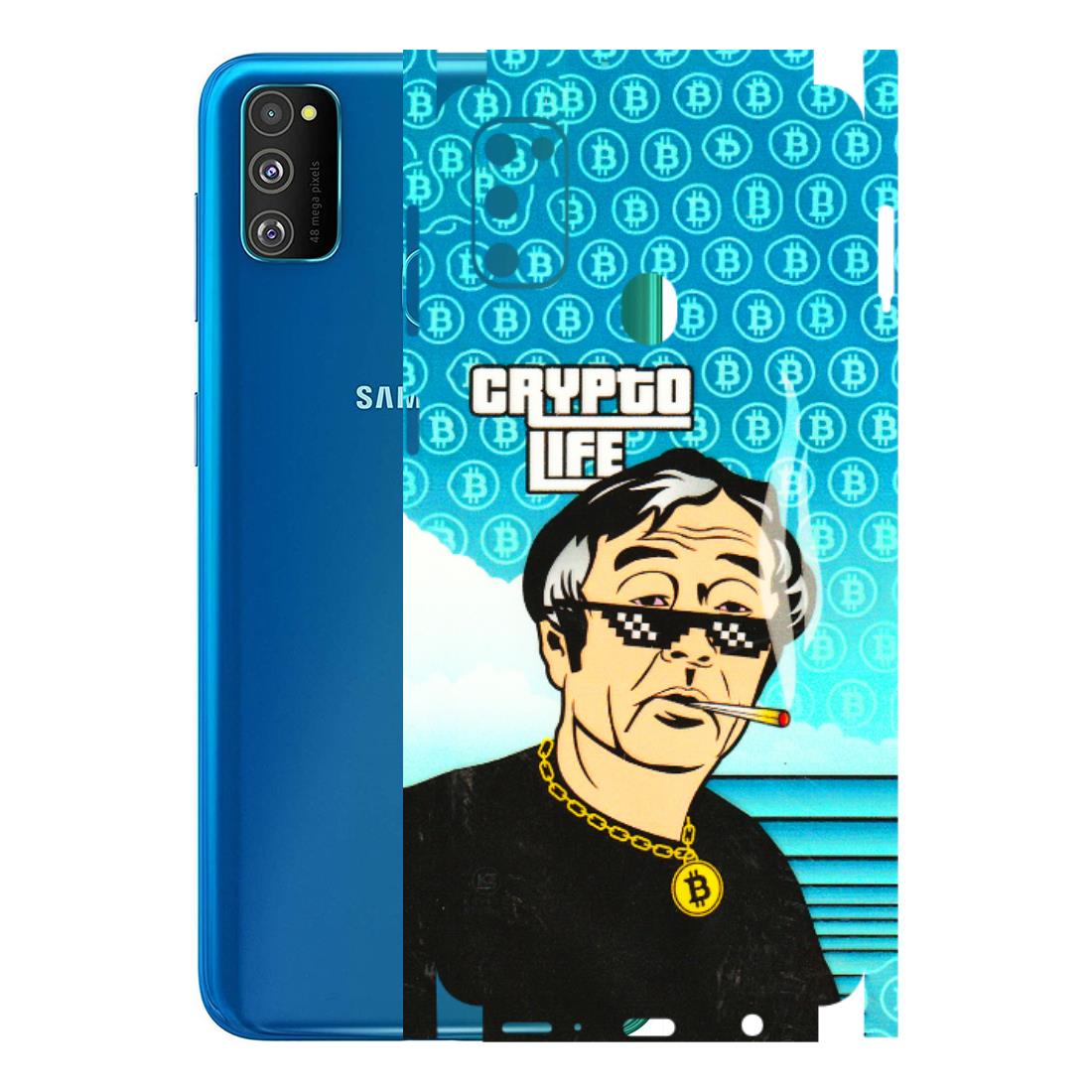 Samsung M/F/Note/Flip and C Phone Skins (All Models) - Crypto Thug Life - 3D Embossed Finish (L-179) Samsung Galaxy M30S