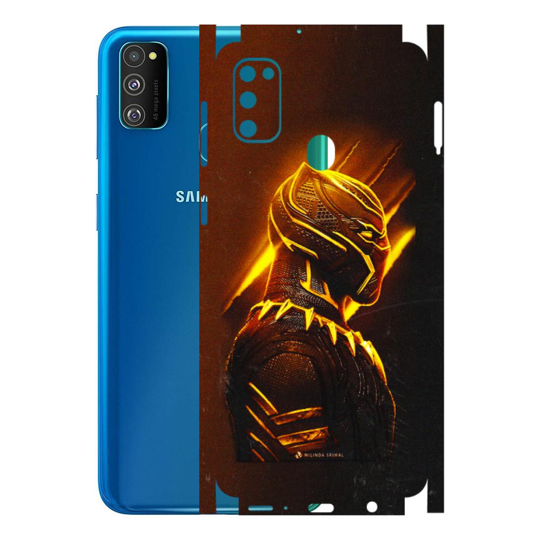 Samsung M/F/Note/Flip and C Phone Skins (All Models) - Gold Black Panther - 3D Embossed Finish (L-181) Samsung Galaxy M30S