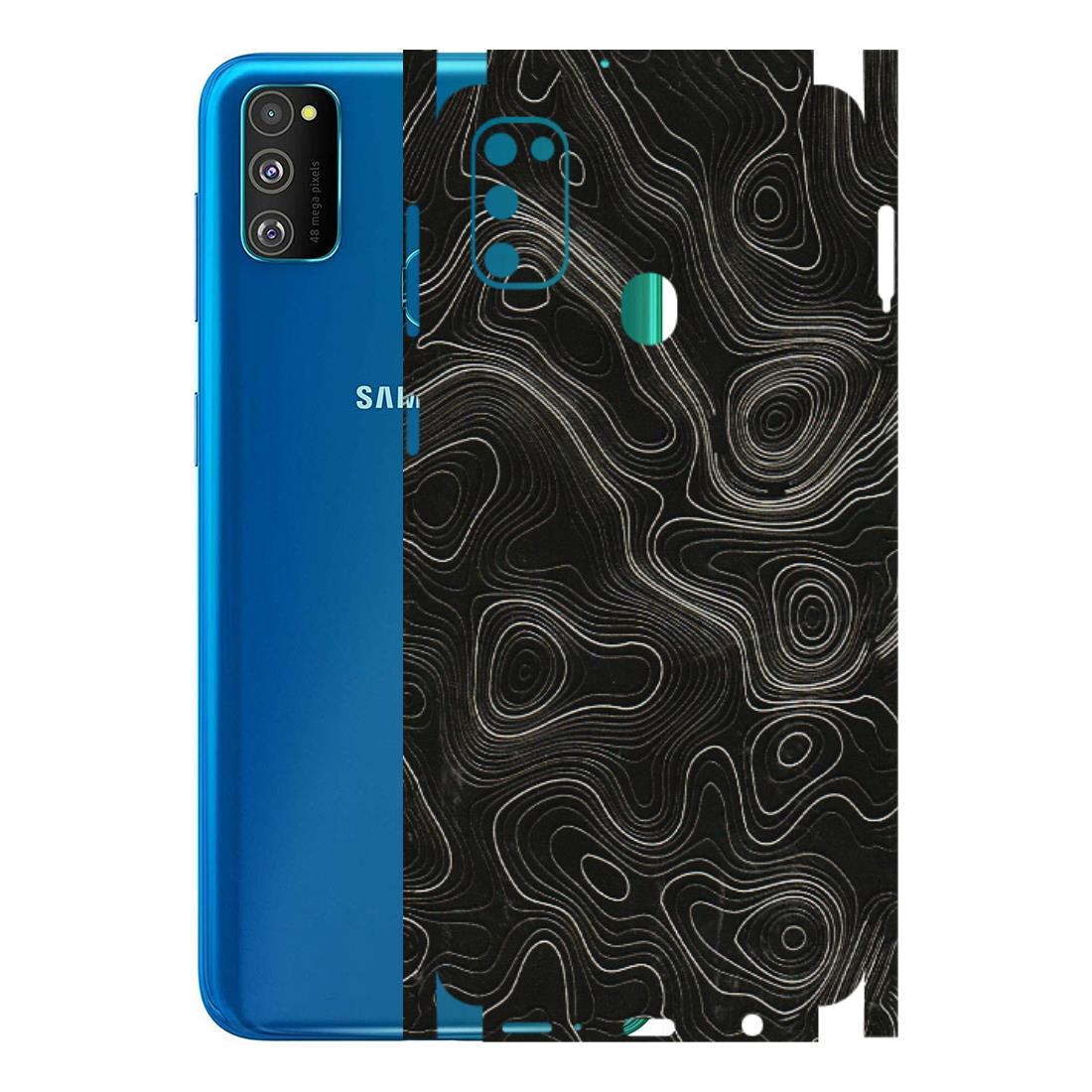 Samsung M/F/Note/Flip and C Phone Skins (All Models) - Black Swirl - 3D Embossed Finish (L-196) Samsung Galaxy M30S