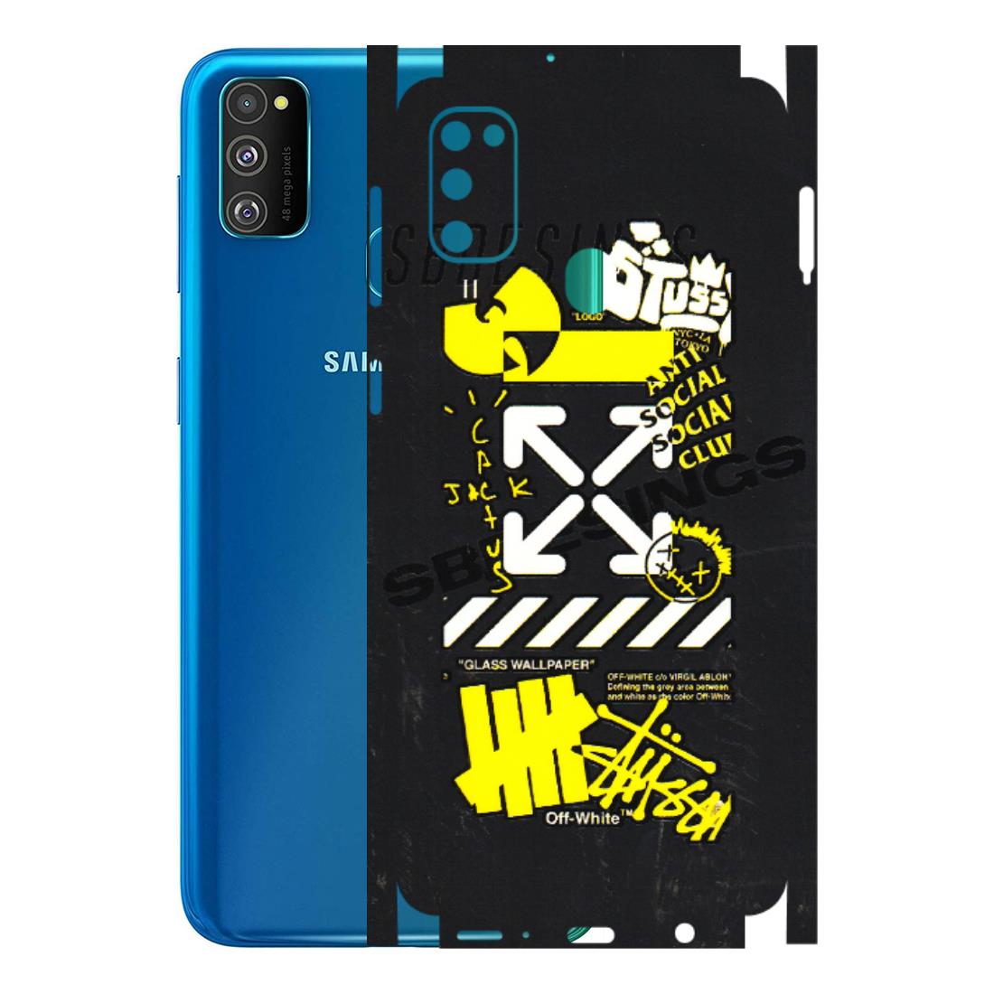Samsung M/F/Note/Flip and C Phone Skins (All Models) - Anti Social Graffiti - 3D Embossed Finish (L-198) Samsung Galaxy M30S