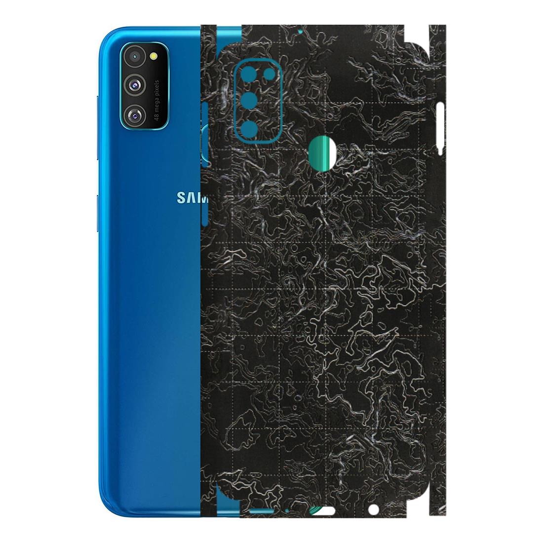 Samsung M/F/Note/Flip and C Phone Skins (All Models) - Black map Texture - 3D Embossed Finish (L-201) Samsung Galaxy M30S