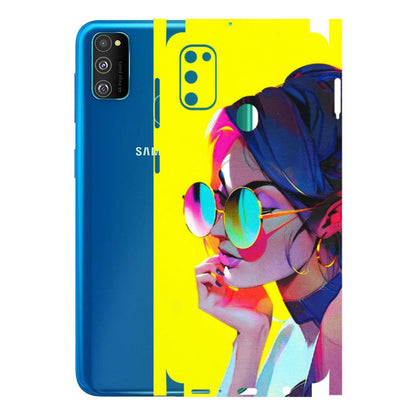 Samsung M/F/Note/Flip and C Phone Skins (All Models) - Bold Stylish Girl - 3D Embossed Finish (L-222) Samsung Galaxy M30S