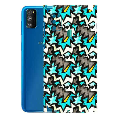 Samsung M/F/Note/Flip and C Phone Skins (All Models) - Funky Zig Zag - 3D Embossed Finish (L-223) Samsung Galaxy M30S