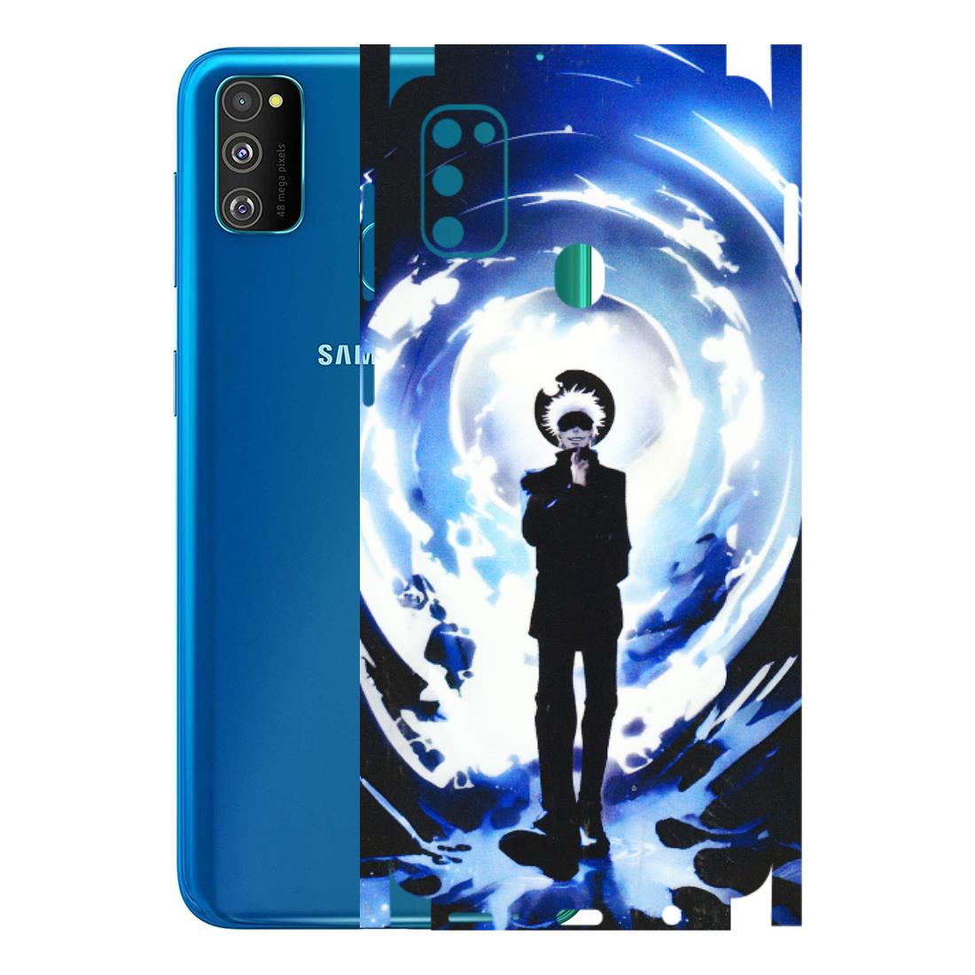 Samsung M/F/Note/Flip and C Phone Skins (All Models) - Satoru Gojo Dark Blue - 3D Embossed Finish (L-235) Samsung Galaxy M30S