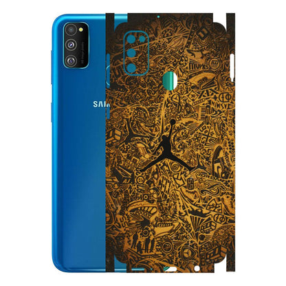Samsung M/F/Note/Flip and C Phone Skins (All Models) - Premium Gold Basketball Player - 3D Embossed Finish (L-236) Samsung Galaxy M30S