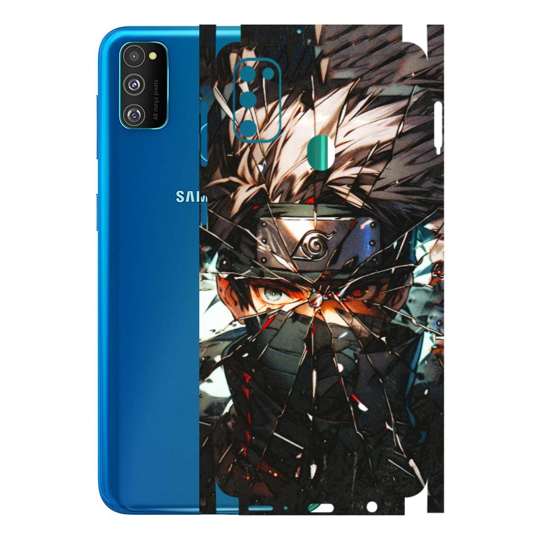 Samsung M/F/Note/Flip and C Phone Skins (All Models) - Kakashi Shattered Glass Effect - 3D Embossed Finish (L-237) Samsung Galaxy M30S