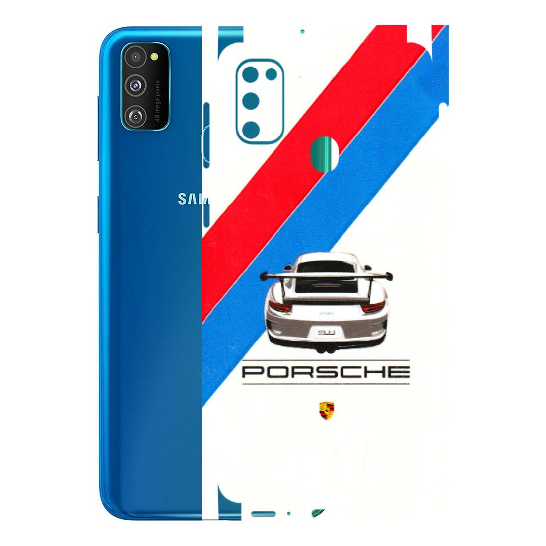 Samsung M/F/Note/Flip and C Phone Skins (All Models) - Porche Car Sober Logo - 3D Embossed Finish (L-248) Samsung Galaxy M30S