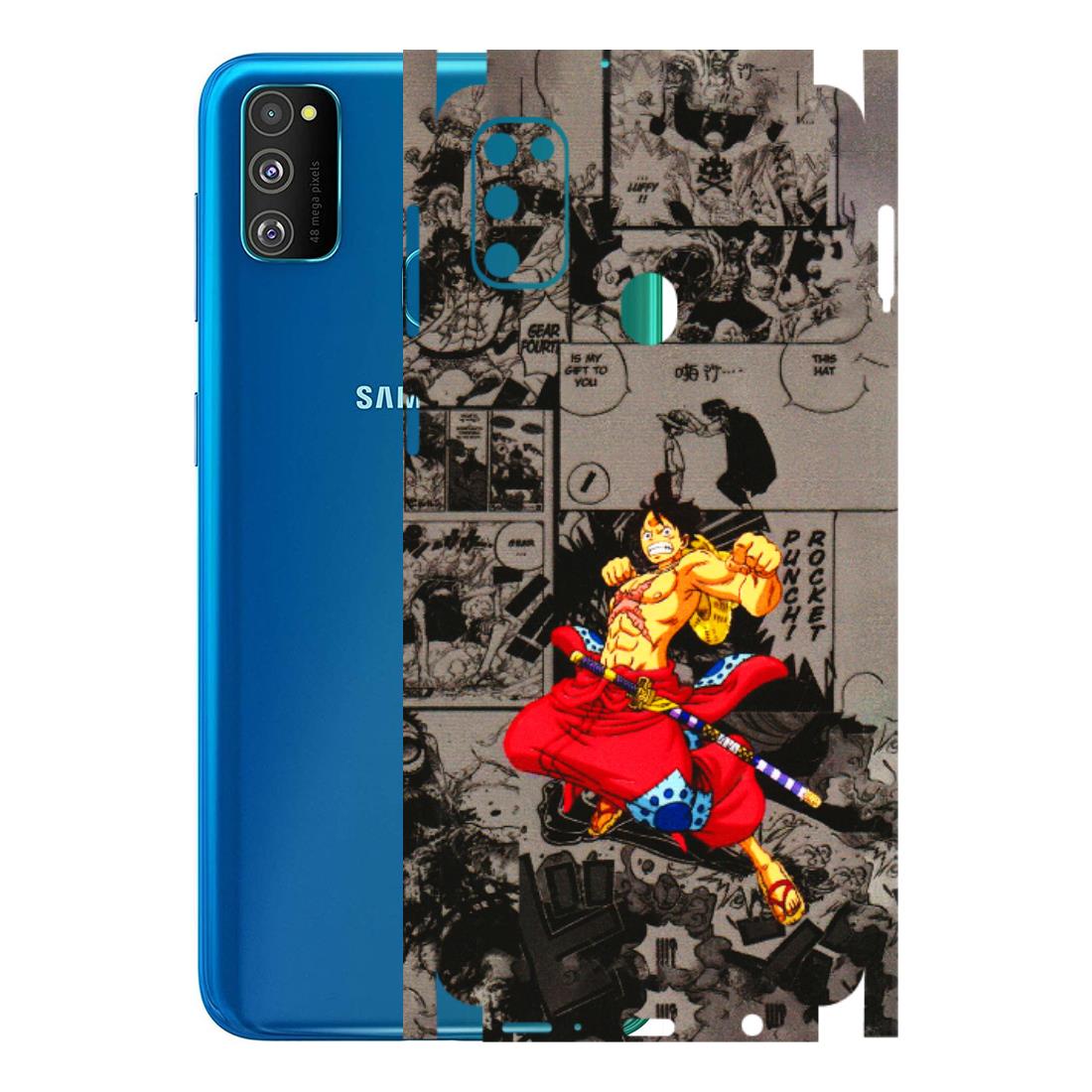 Samsung M/F/Note/Flip and C Phone Skins (All Models) - One Piece Rocket Punch Manga - 3D Embossed Finish (L-25) Samsung Galaxy M30S