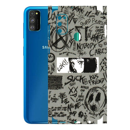 Samsung M/F/Note/Flip and C Phone Skins (All Models) - Never Have Love Anime - 3D Embossed Finish (L-260) Samsung Galaxy M30S