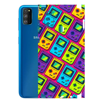 Samsung M/F/Note/Flip and C Phone Skins (All Models) - Gameboy Colourful - 3D Embossed Finish (L-266) Samsung Galaxy M30S
