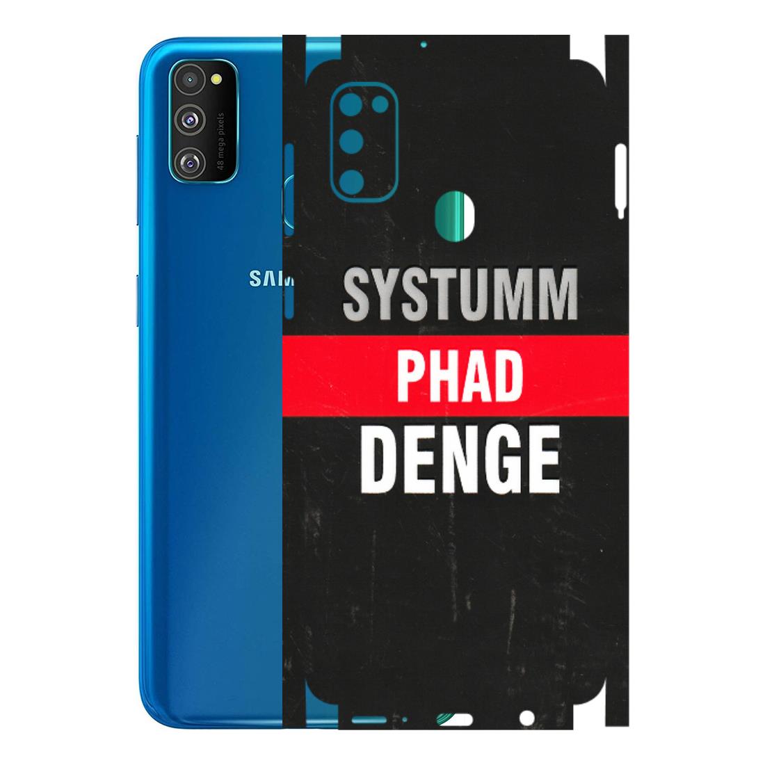 Samsung M/F/Note/Flip and C Phone Skins (All Models) - Systumm Phad Denge - 3D Embossed Finish (L-278) Samsung Galaxy M30S