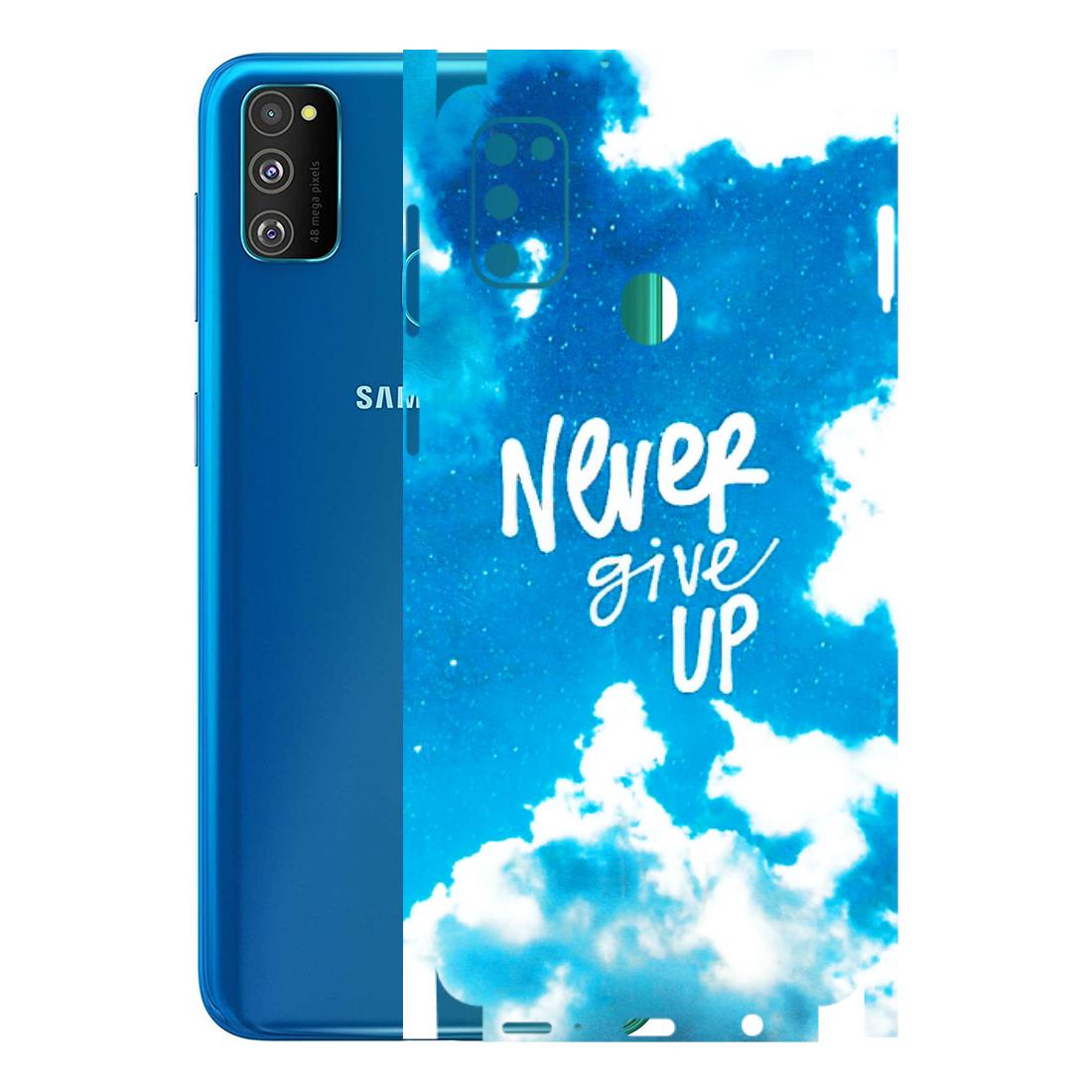 Samsung M/F/Note/Flip and C Phone Skins (All Models) - Never Give Up - 3D Embossed Finish (L-279) Samsung Galaxy M30S
