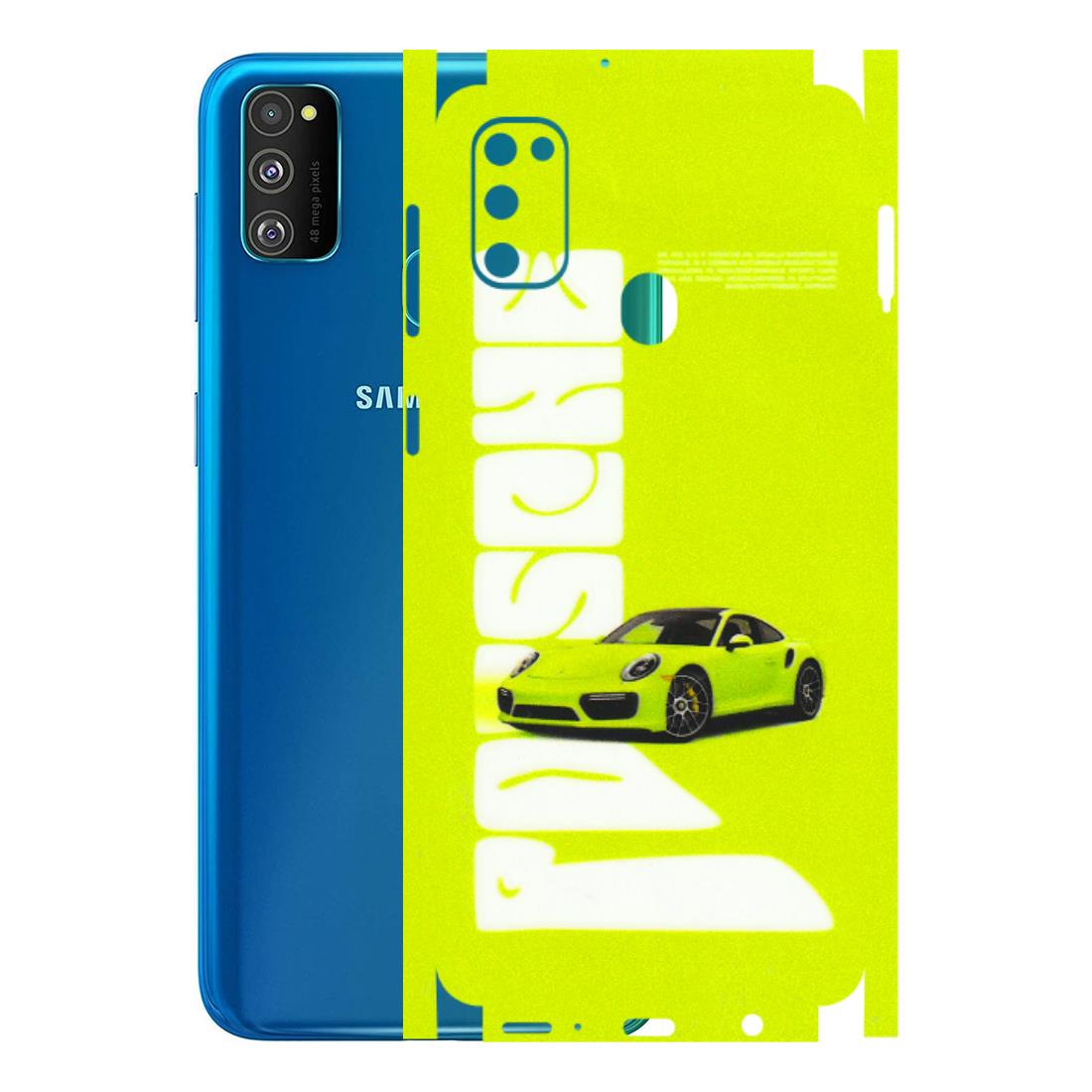 Samsung M/F/Note/Flip and C Phone Skins (All Models) - Lime Green Porche - 3D Embossed Finish (L-30) Samsung Galaxy M30S
