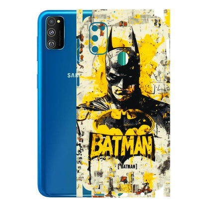 Samsung M/F/Note/Flip and C Phone Skins (All Models) - Batman Yellow BT - 3D Embossed Finish (L-304) Samsung Galaxy M30S
