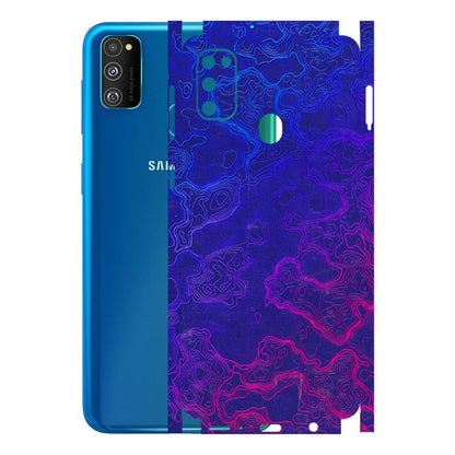 Samsung M/F/Note/Flip and C Phone Skins (All Models) - Purple Ripples Swirl - 3D Embossed Finish (L-314) Samsung Galaxy M30S