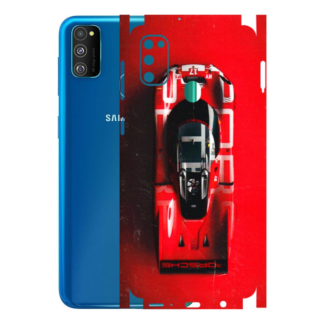 Samsung M/F/Note/Flip and C Phone Skins (All Models) - Red Porsche Car Logo - 3D Embossed Finish (L-315) Samsung Galaxy M30S