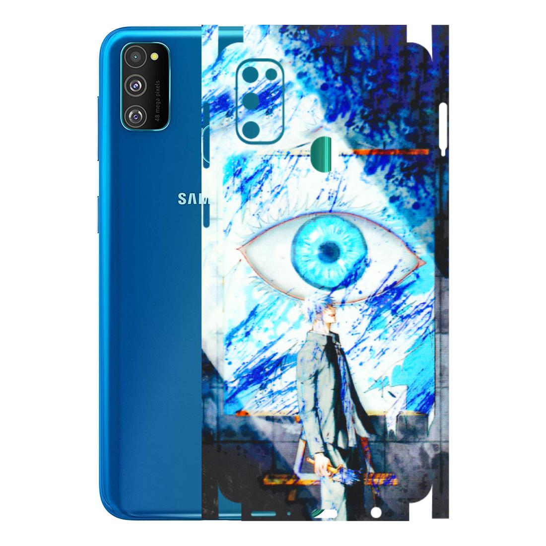 Samsung M/F/Note/Flip and C Phone Skins (All Models) - Anime Sea Blue Eye - 3D Embossed Finish (L-318) Samsung Galaxy M30S