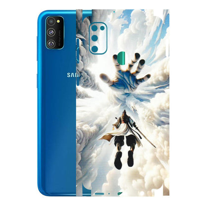 Samsung M/F/Note/Flip and C Phone Skins (All Models) - Big Hand With Monkey King - 3D Embossed Finish (L-323) Samsung Galaxy M30S