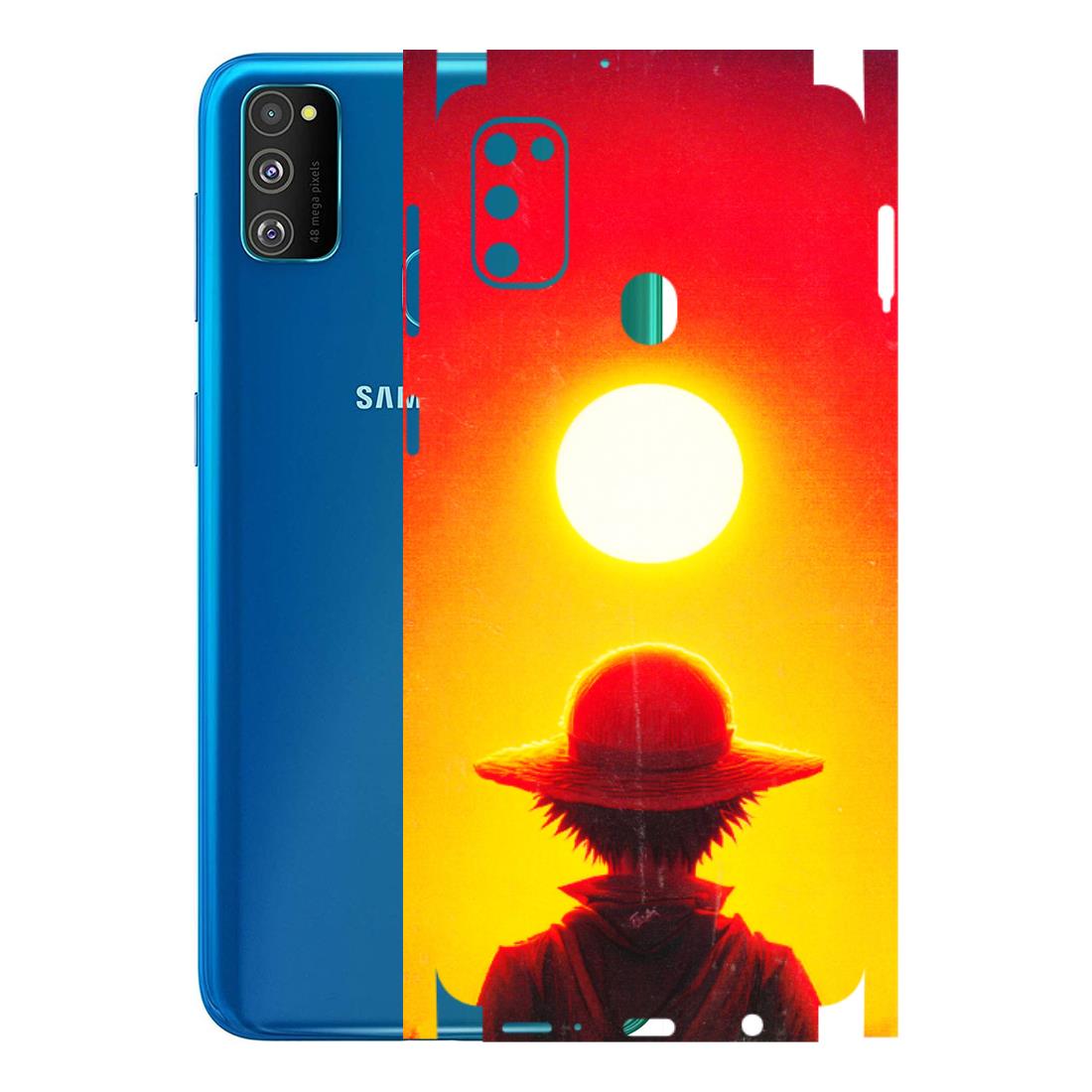 Samsung M/F/Note/Flip and C Phone Skins (All Models) - Cool Sunset With Monkey D.Luffy Anime - 3D Embossed Finish (L-329) Samsung Galaxy M30S
