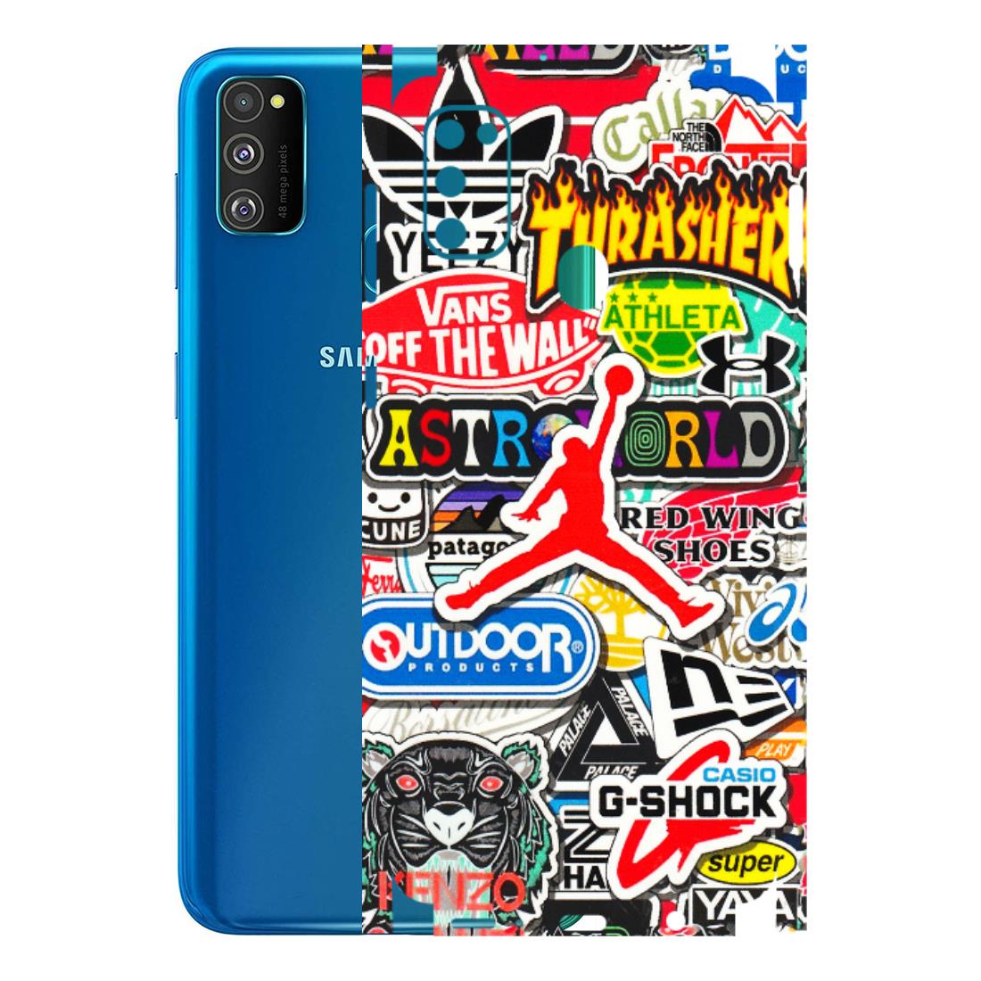 Samsung M/F/Note/Flip and C Phone Skins (All Models) - Multi Brands Sticker Graffiti - 3D Embossed Finish (L-37) Samsung Galaxy M30S