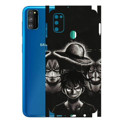 Samsung M/F/Note/Flip and C Phone Skins (All Models) - Black Luffy Hat - 3D Embossed Finish (L-57) Samsung Galaxy M30S
