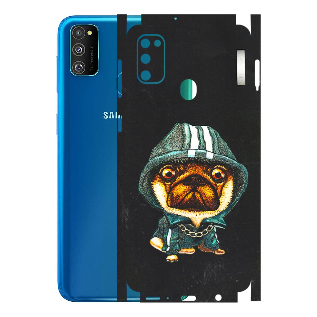Samsung M/F/Note/Flip and C Phone Skins (All Models) - Puppy N Hoodie - 3D Embossed Finish (L-90) Samsung Galaxy M30S