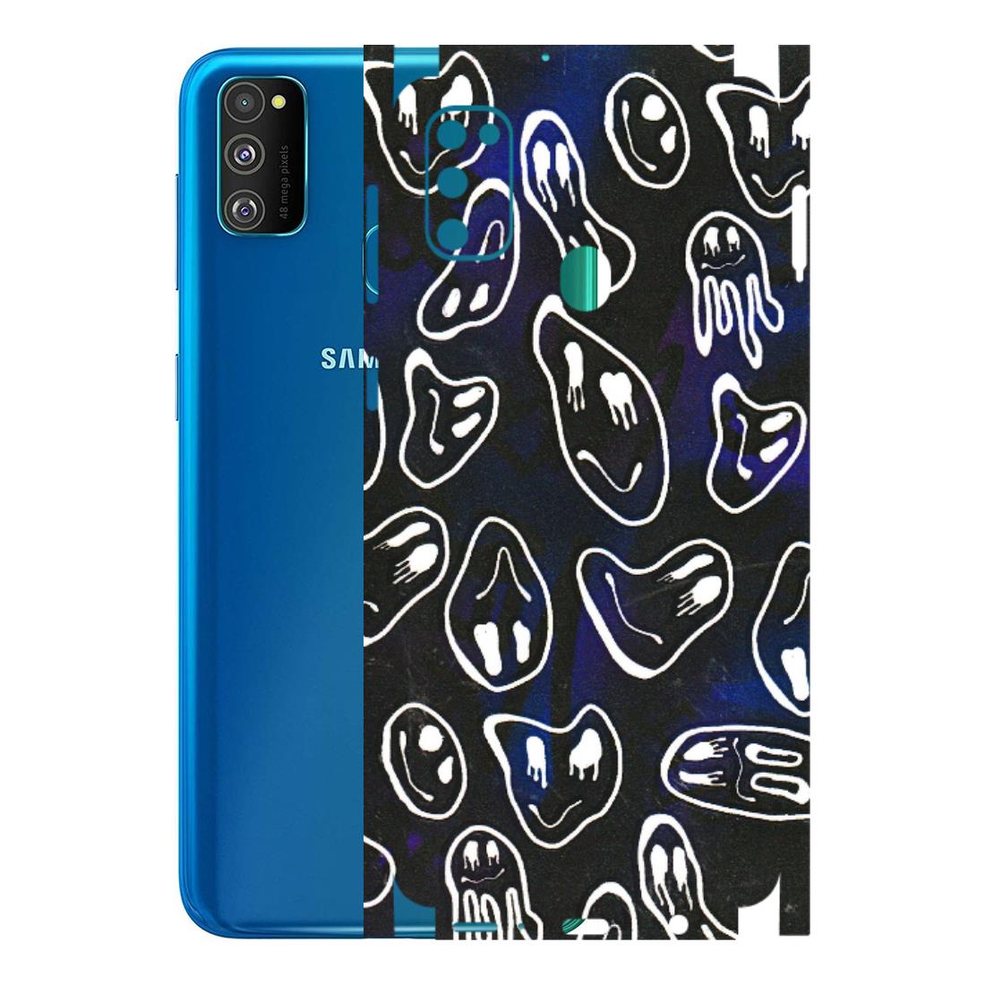 Samsung M/F/Note/Flip and C Phone Skins (All Models) - Distorted Smileys - 3D Embossed Finish (L-92) Samsung Galaxy M30S