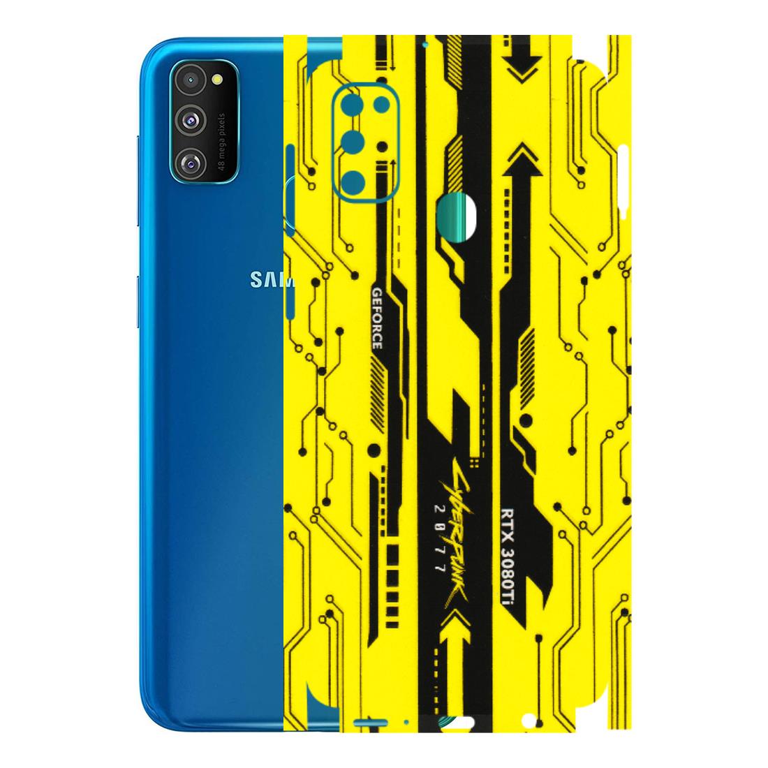 Samsung M/F/Note/Flip and C Phone Skins (All Models) - Yellow Cyberpunk - 3D Embossed Finish (L-93) Samsung Galaxy M30S