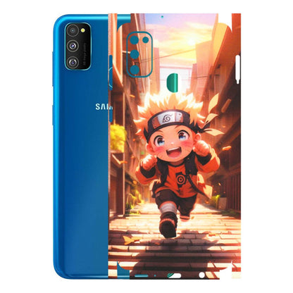 Samsung M/F/Note/Flip and C Phone Skins (All Models) - Naruto Cute Toon Running - Matte Finish (M-04) Samsung Galaxy M30S
