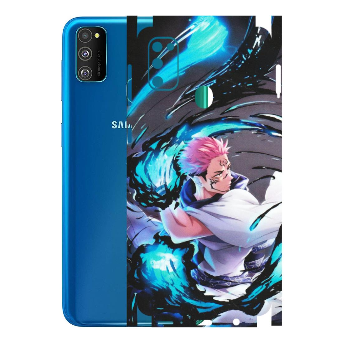 Samsung M/F/Note/Flip and C Phone Skins (All Models) - New Jujutsu Kaisen Grey Blue Anime - Matte Finish (M-127) Samsung Galaxy M30S