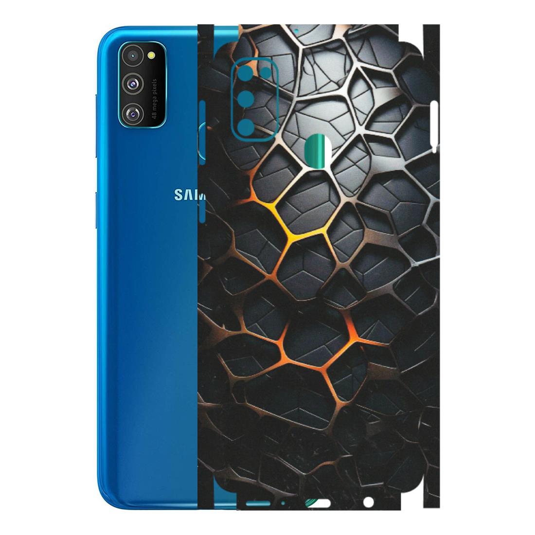 Samsung M/F/Note/Flip and C Phone Skins (All Models) - New Abstract Graphite Tiles - Matte Finish (M-130) Samsung Galaxy M30S