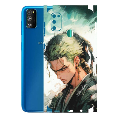 Samsung M/F/Note/Flip and C Phone Skins (All Models) - New Roronoa Zoro One Picece Anime - Matte Finish (M-140) Samsung Galaxy M30S