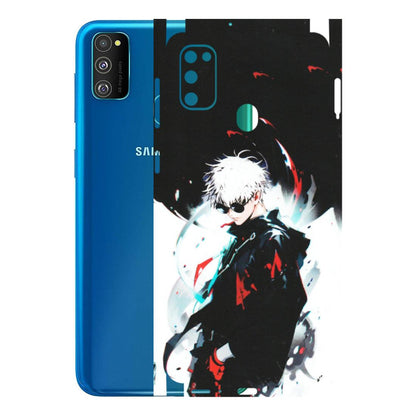 Samsung M/F/Note/Flip and C Phone Skins (All Models) - Gojo Powerful Charater Kaisen Anime - Matte Finish (M-144) Samsung Galaxy M30S