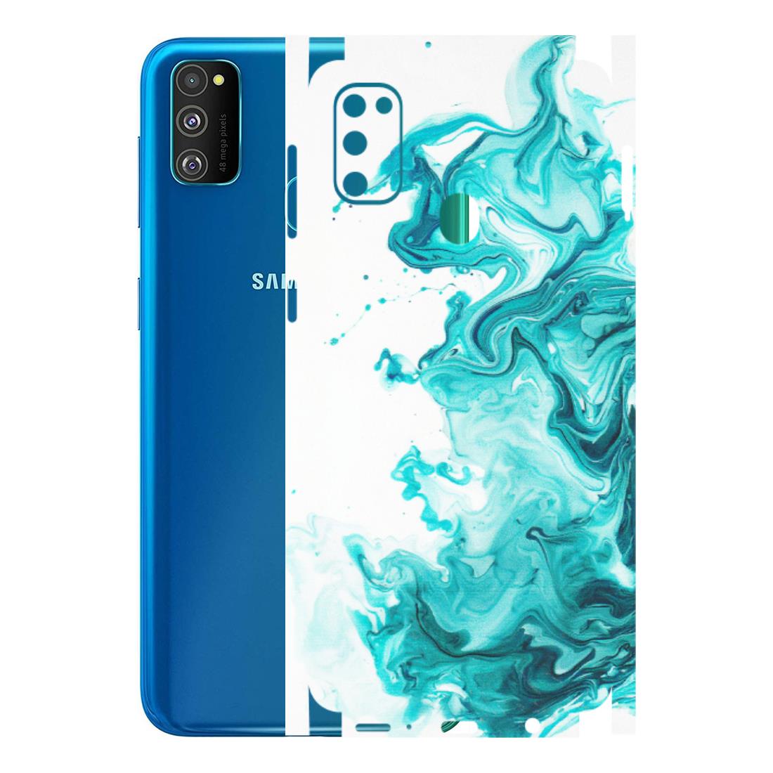 Samsung M/F/Note/Flip and C Phone Skins (All Models) - Sky Blue Abstract Colour - Matte Finish (M-146) Samsung Galaxy M30S