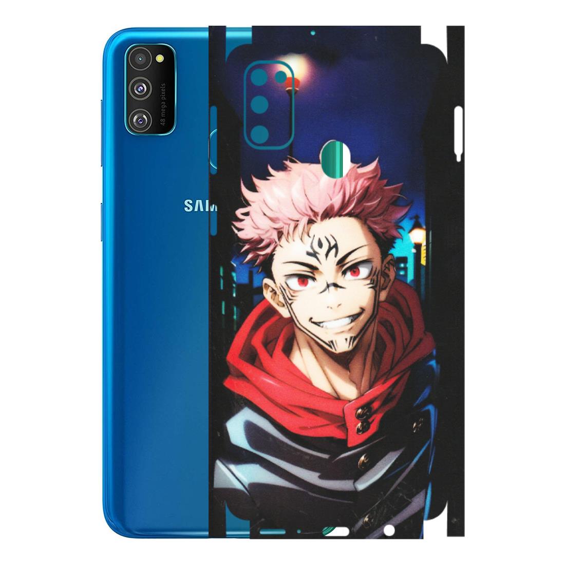 Samsung M/F/Note/Flip and C Phone Skins (All Models) - Yuji Itadori Funny Face Anime - Matte Finish (M-152) Samsung Galaxy M30S