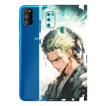 Samsung M/F/Note/Flip and C Phone Skins (All Models) - Pirate Hunter One Piece Anime - Matte Finish (M-157) Samsung Galaxy M30S