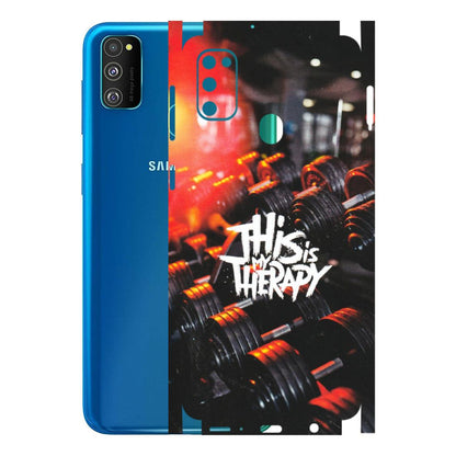 Samsung M/F/Note/Flip and C Phone Skins (All Models) - GYM Lover Therapy - Matte Finish (M-160) Samsung Galaxy M30S
