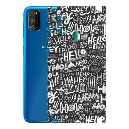 Samsung M/F/Note/Flip and C Phone Skins (All Models) - Hi Hello Doodles - Matte Finish (M-25) Samsung Galaxy M30S