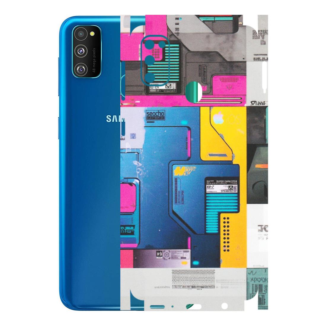 Samsung M/F/Note/Flip and C Phone Skins (All Models) - Colourfull Motherboard Internals - Matte Finish (M-55) Samsung Galaxy M30S