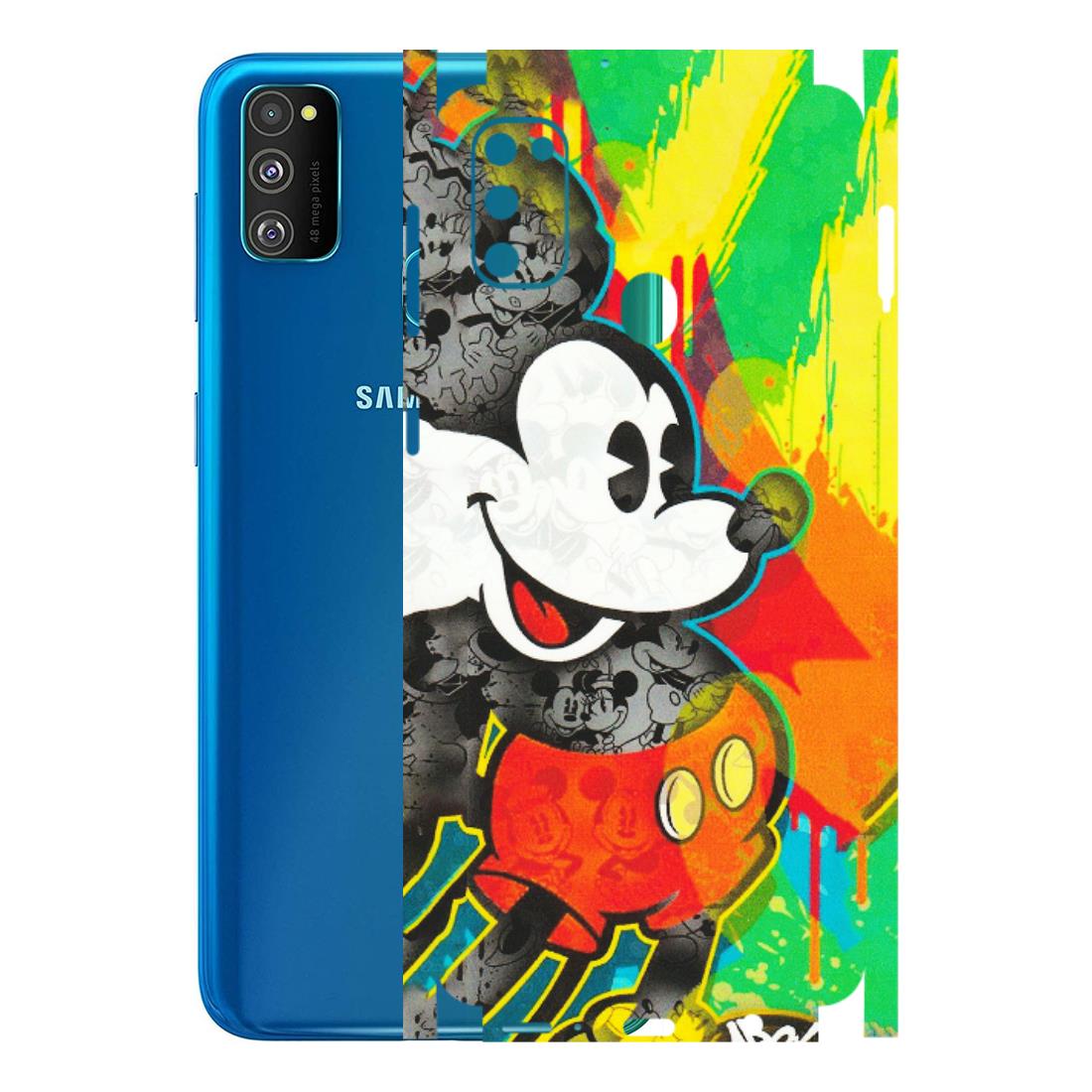 Samsung M/F/Note/Flip and C Phone Skins (All Models) - Multiple Mickey With Colourful Texture - Matte Finish (M-84) Samsung Galaxy M30S
