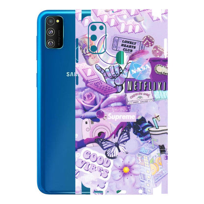 Samsung M/F/Note/Flip and C Phone Skins (All Models) - Supreme Purple Magic - Matte Finish (M-88) Samsung Galaxy M30S