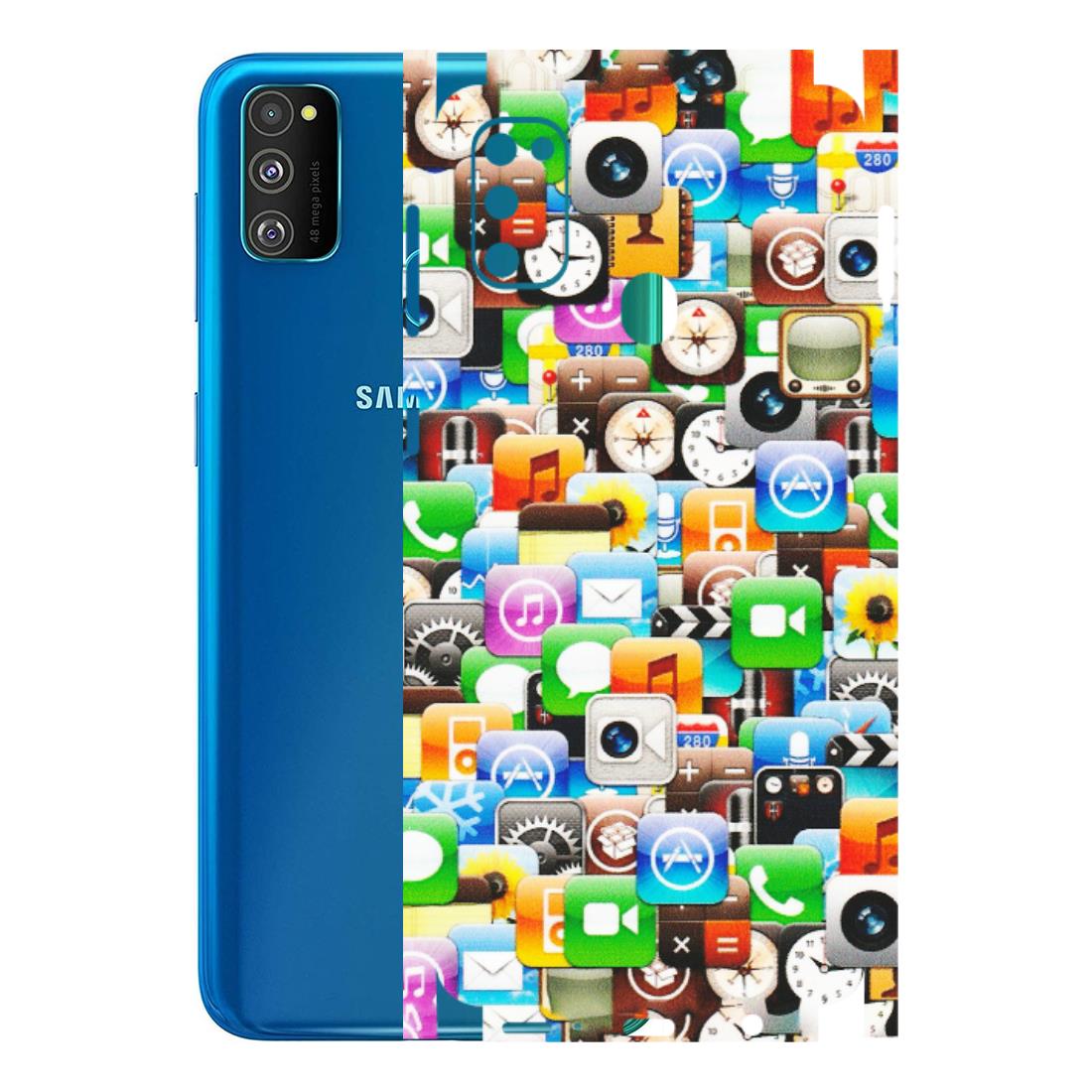 Samsung M/F/Note/Flip and C Phone Skins (All Models) - All Apple Icons - Matte Finish (M-93) Samsung Galaxy M30S