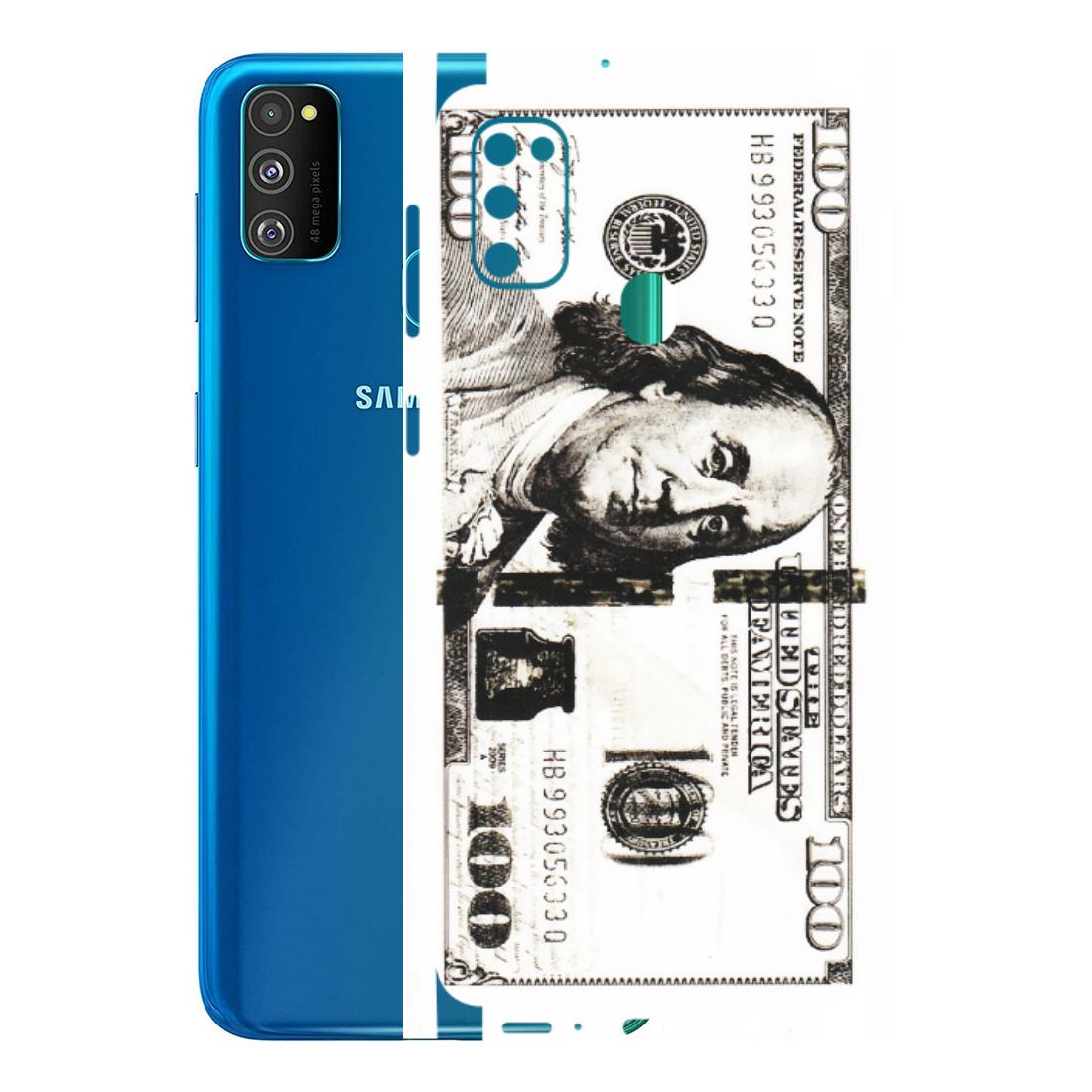 Samsung M/F/Note/Flip and C Phone Skins (All Models) - 100 Dollar Currency - Transparent Finish (T-01) Samsung Galaxy M30S
